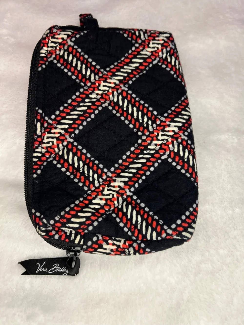 Vera Bradley Small Quilted Cosmetic Bag Minsk Plaid